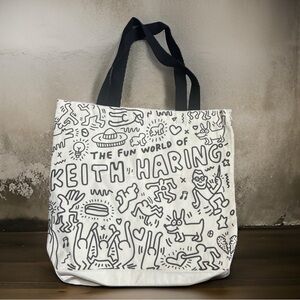Keith Haring Canvas Tote, Official MAAI Model Mansion Bag